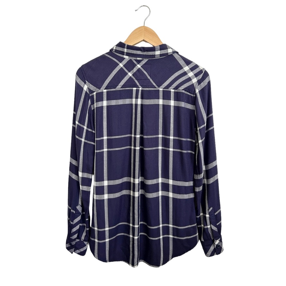 Rails Lurex Hunter Plaid Button Front Plaid Shirt… - image 8